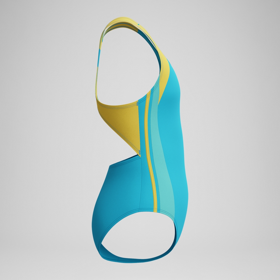Girls Infinity Splice One Piece Blue/Yellow
