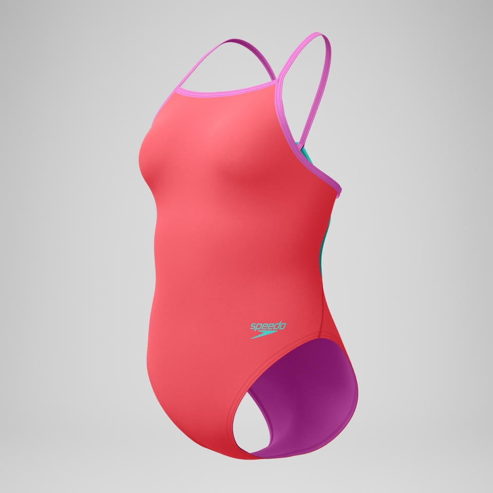 SPEEDO SOLID TRI BACK 1PC ORANGE