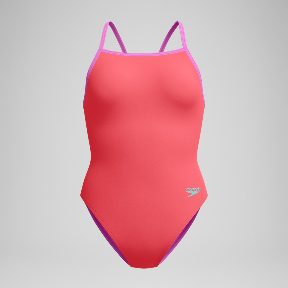 SPEEDO SOLID TRI BACK 1PC ORANGE