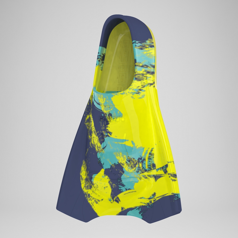 Adult Short Blade Fin Yellow/Turquoise
