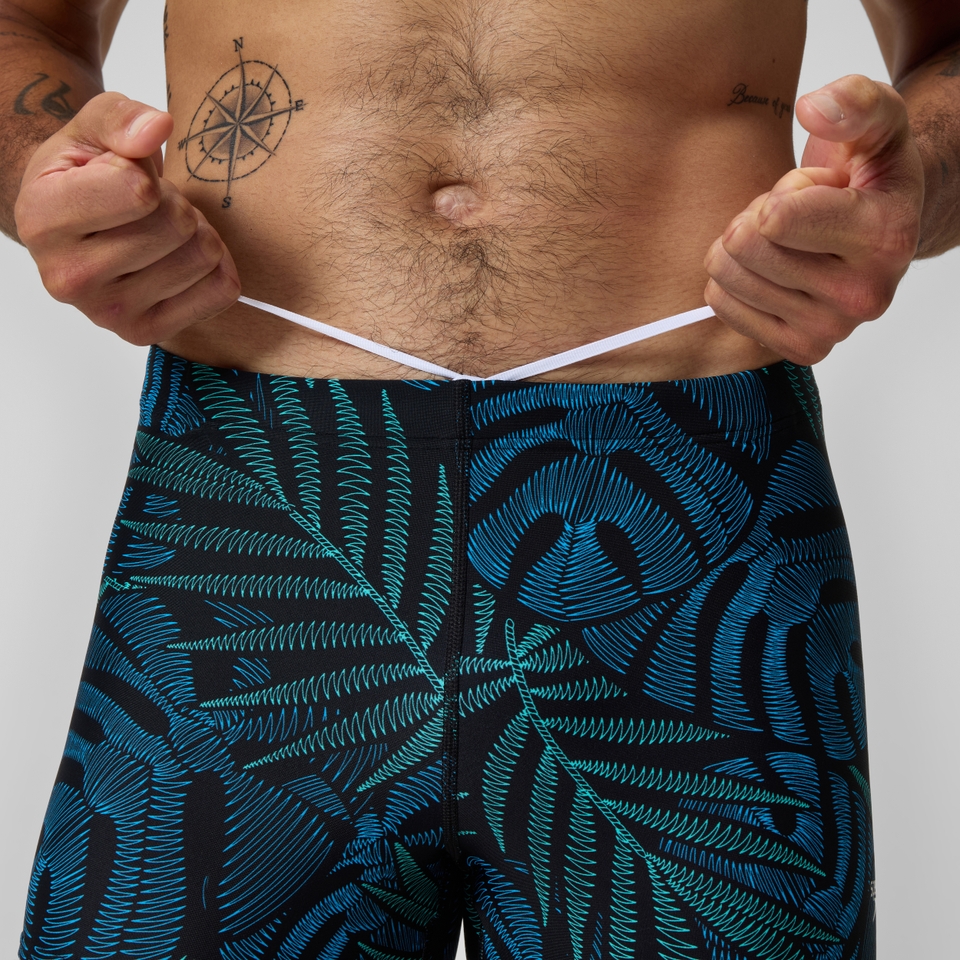 Beachstar Bedruckte Aquashorts Schwarz für Herren