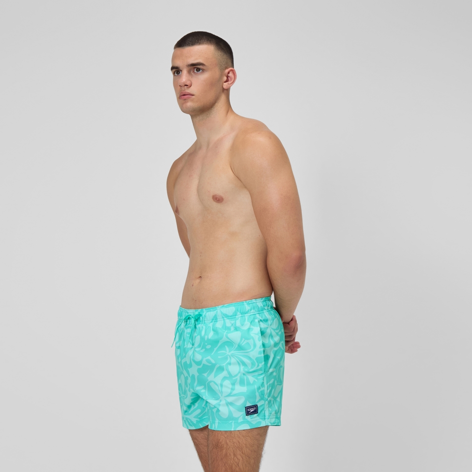 Redondo Edge Bedruckte Badeshorts 35 cm Türkis für Herren