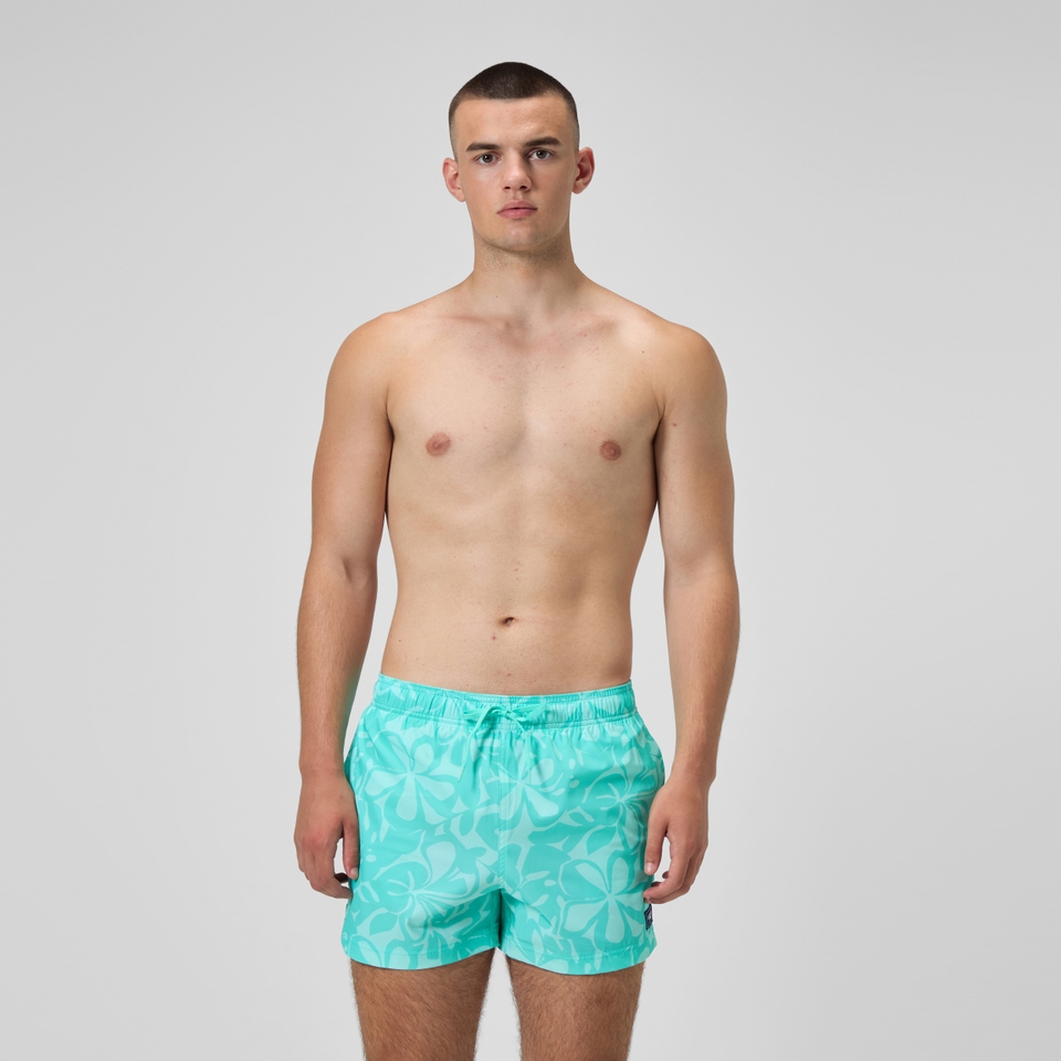 Redondo Edge Bedruckte Badeshorts 35 cm Türkis für Herren