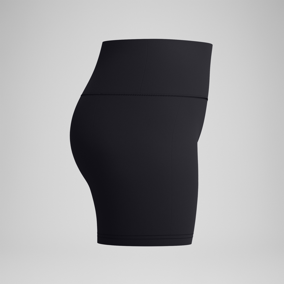 Einfarbige Badeshorts 13 cm Grün für Damen