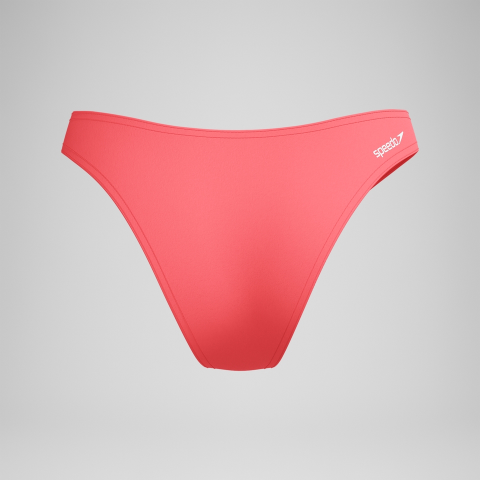 FLU3NTE Bikinihose mit rundem Beinausschnitt Koralle für Damen