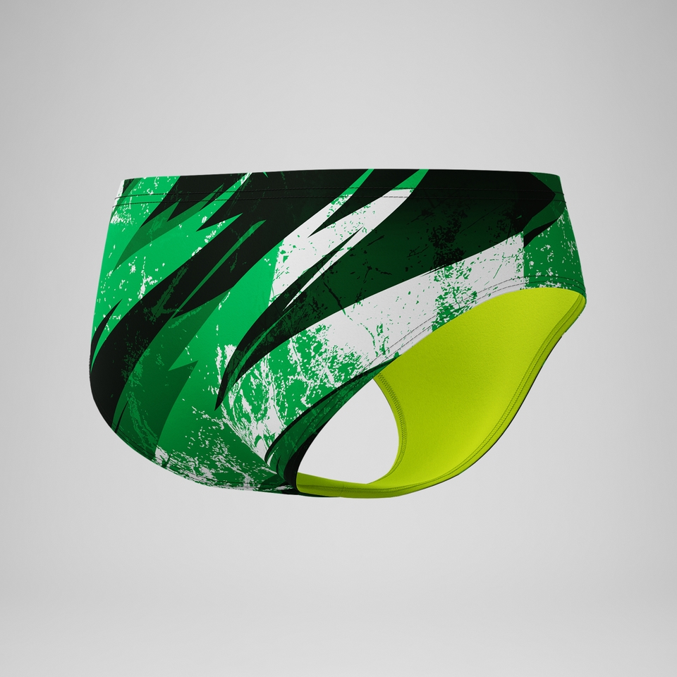 Boys Bolted Brief Green