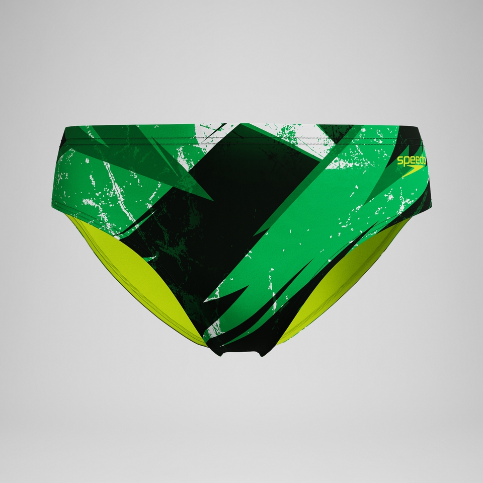 Boy's Bolted Brief Green