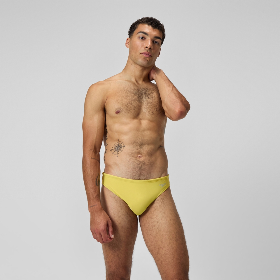 Men's Solid Beachstar 2" Brief Yellow