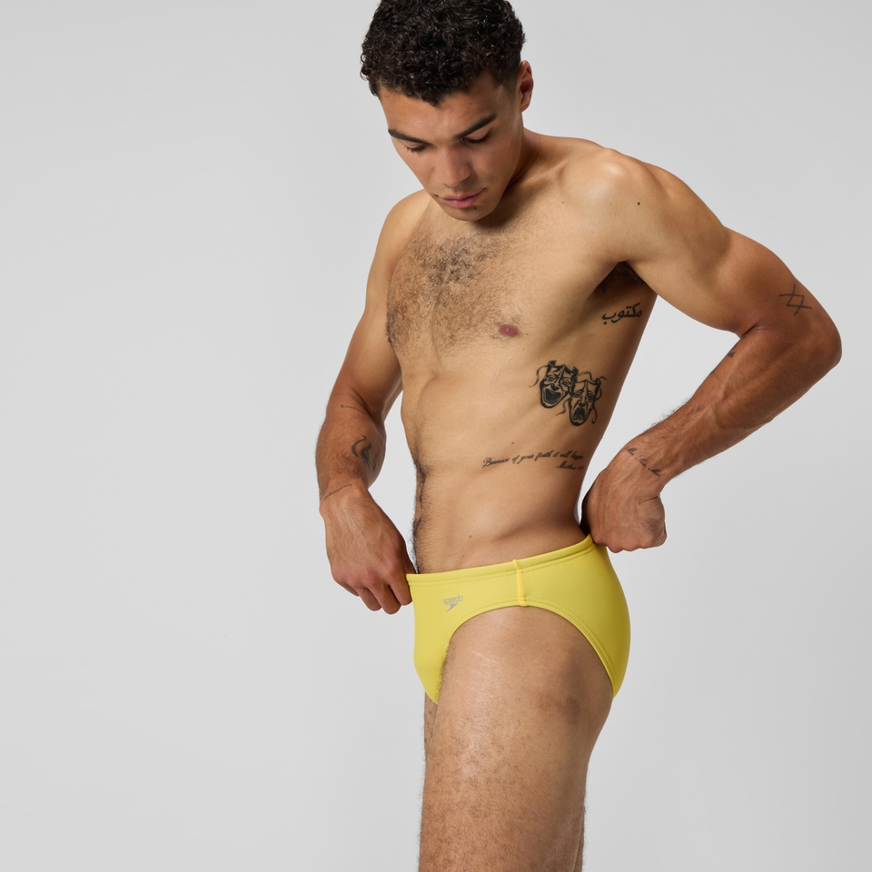 Men's Solid Beachstar 2" Brief Yellow