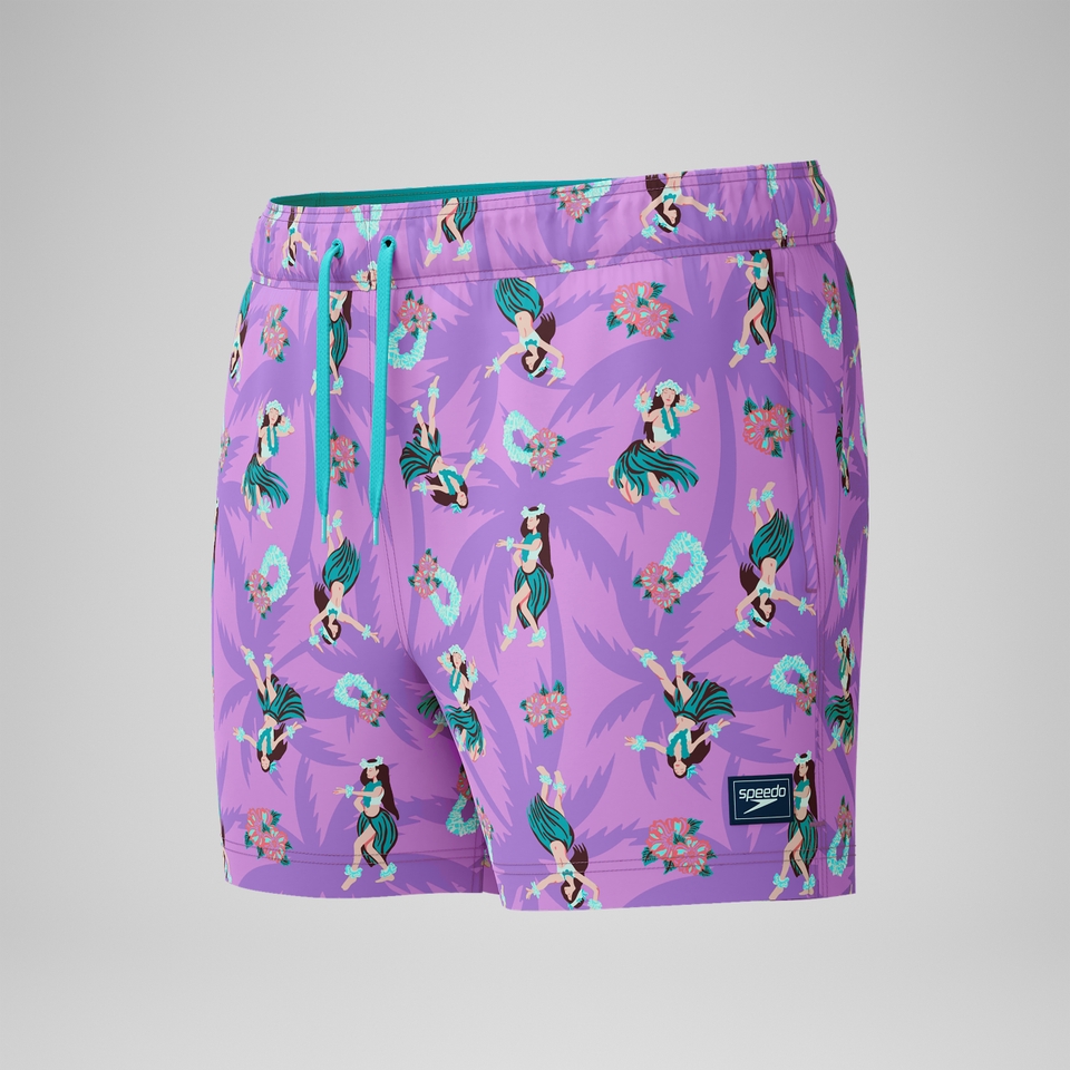 Short de bain Redondo Edge imprimé 35 cm, hommes, rose