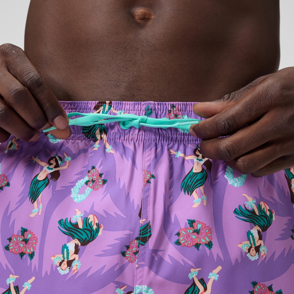 Short de bain Redondo Edge imprimé 35 cm, hommes, rose