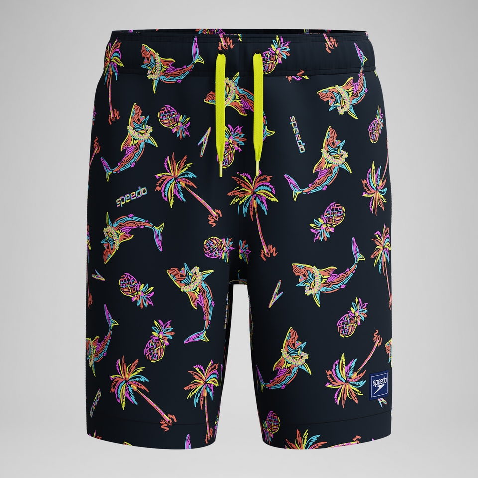 Boy's Print Jammer Navy