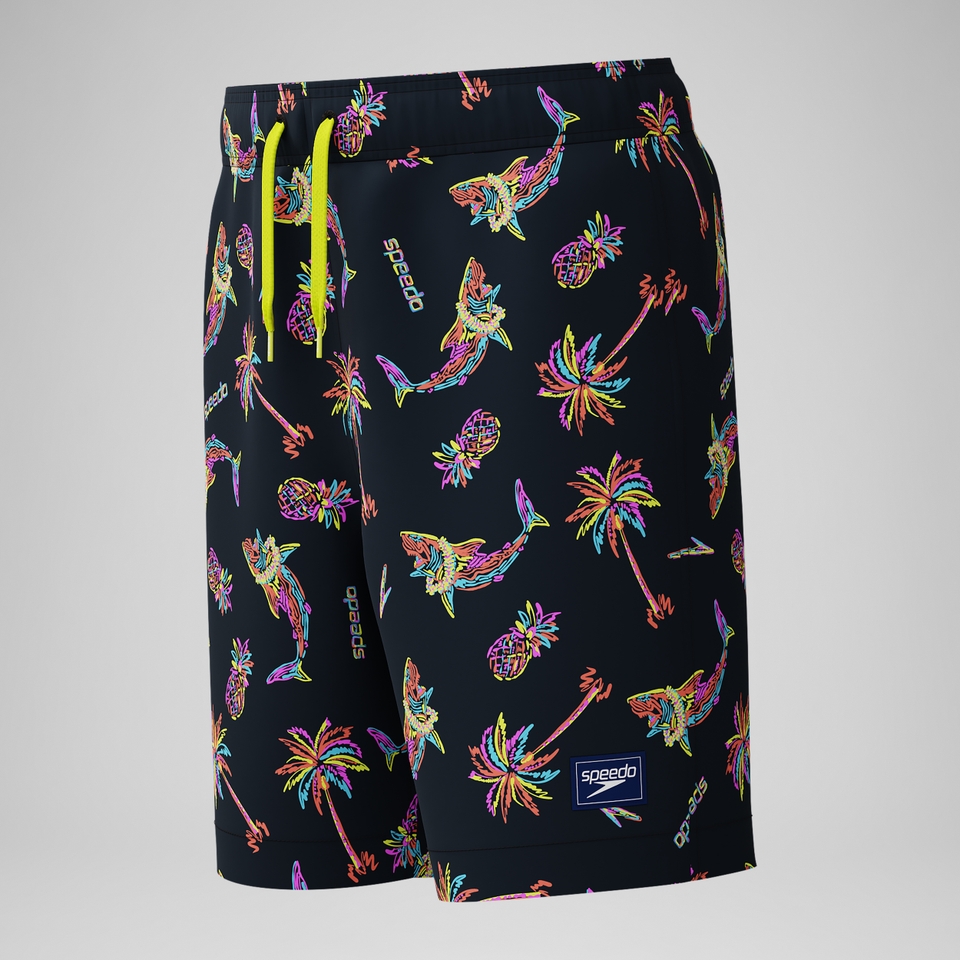 Boy's Print Jammer Navy