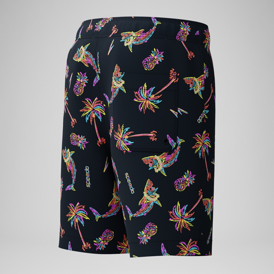Boy's Print Jammer Navy