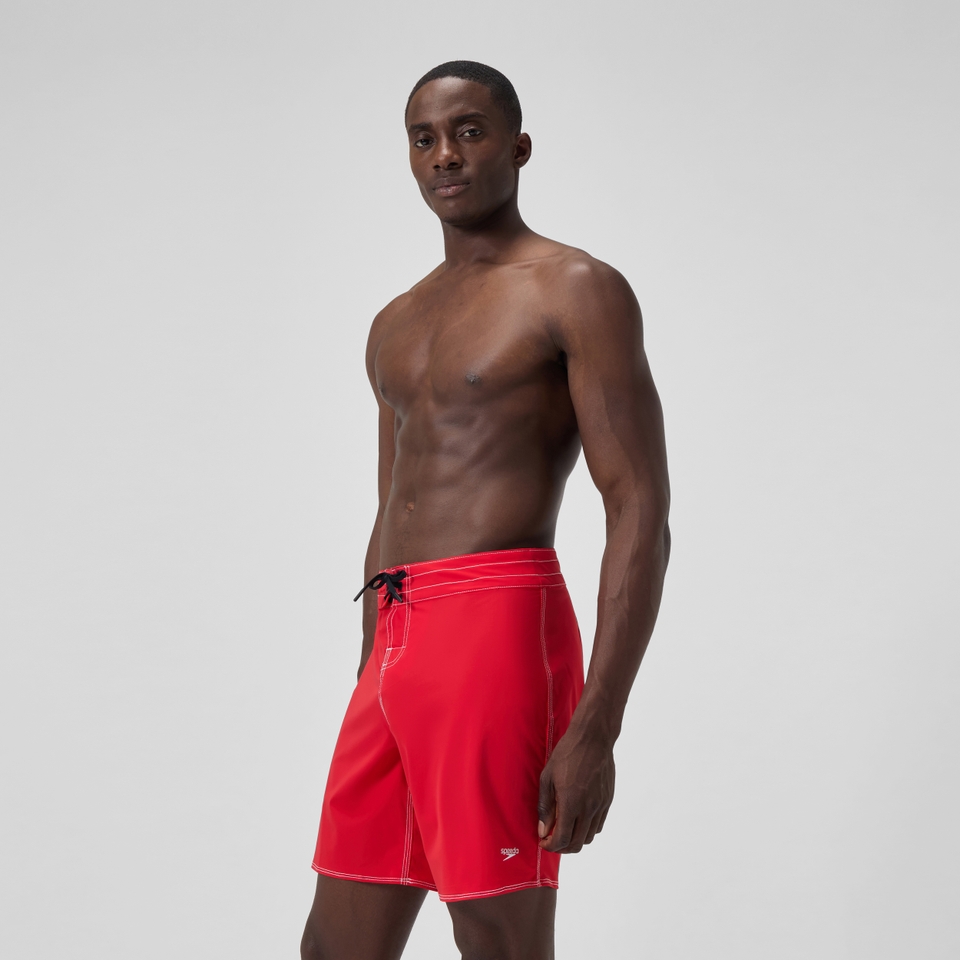 Men's Solid The Lookout Boardshort 18" Red