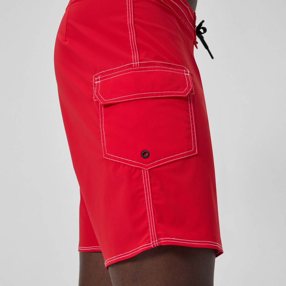 Men's Solid The Lookout Boardshort 18" Red