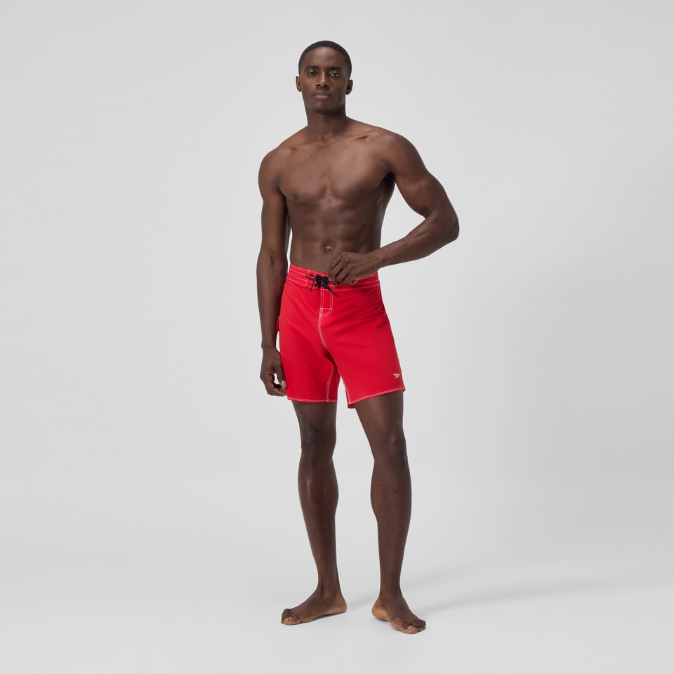 Men's Solid The Lookout Boardshort 18" Red