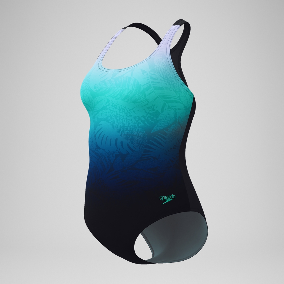 Women's Ombre Ultraback One Piece Black/Blue