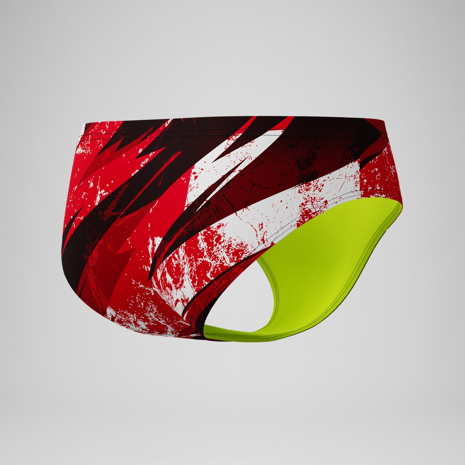 Boys Bolted Brief Red