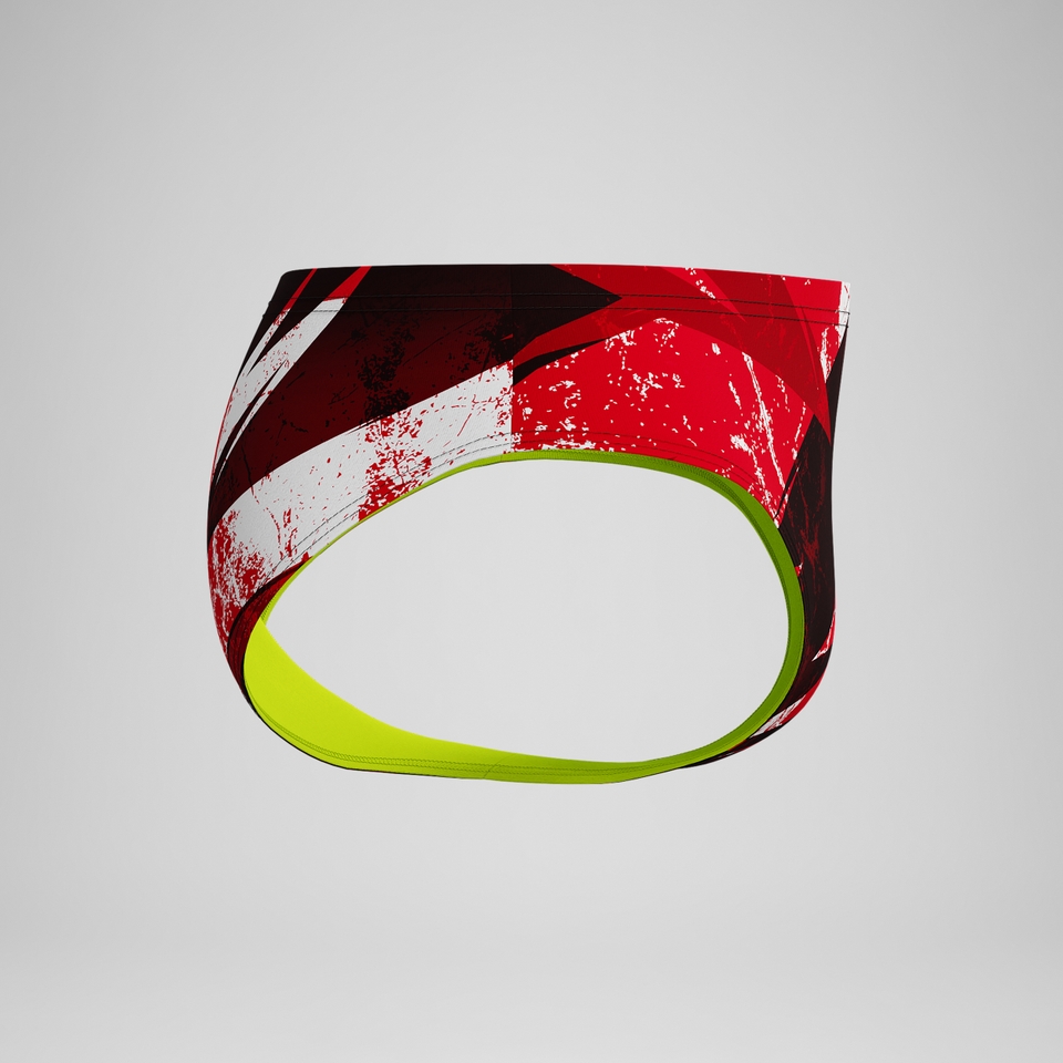Boys Bolted Brief Red