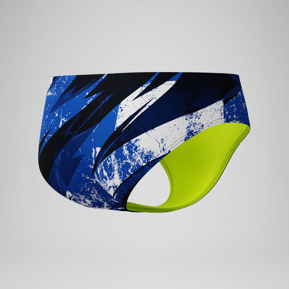 Boys Bolted Brief Blue