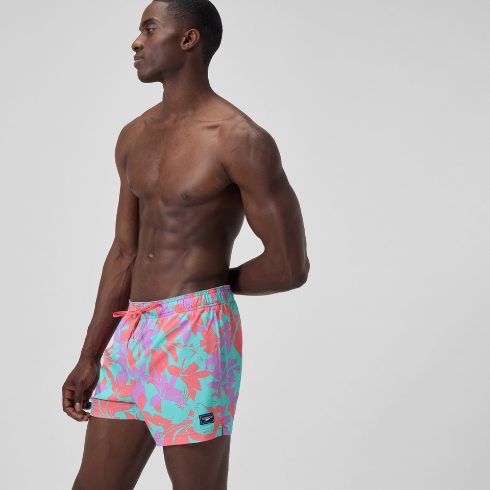 Redondo Edge Bedruckte Badeshorts 35 cm Pink/Orange für Herren