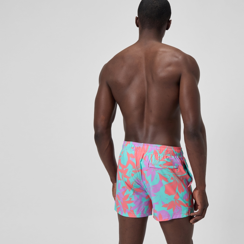 Redondo Edge Bedruckte Badeshorts 35 cm Pink/Orange für Herren