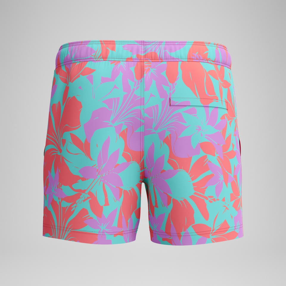 Redondo Edge Bedruckte Badeshorts 35 cm Pink/Orange für Herren