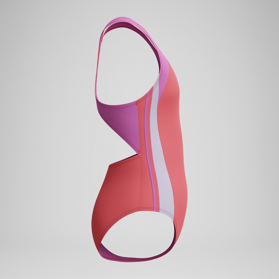 Girls Infinity Splice One Piece Pink/Coral