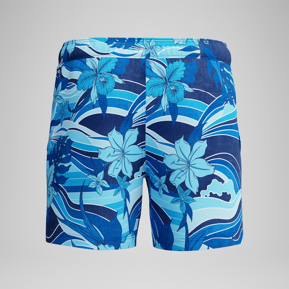 Men's Print Redondo Edge Volley 16"Swim Trunks Blue