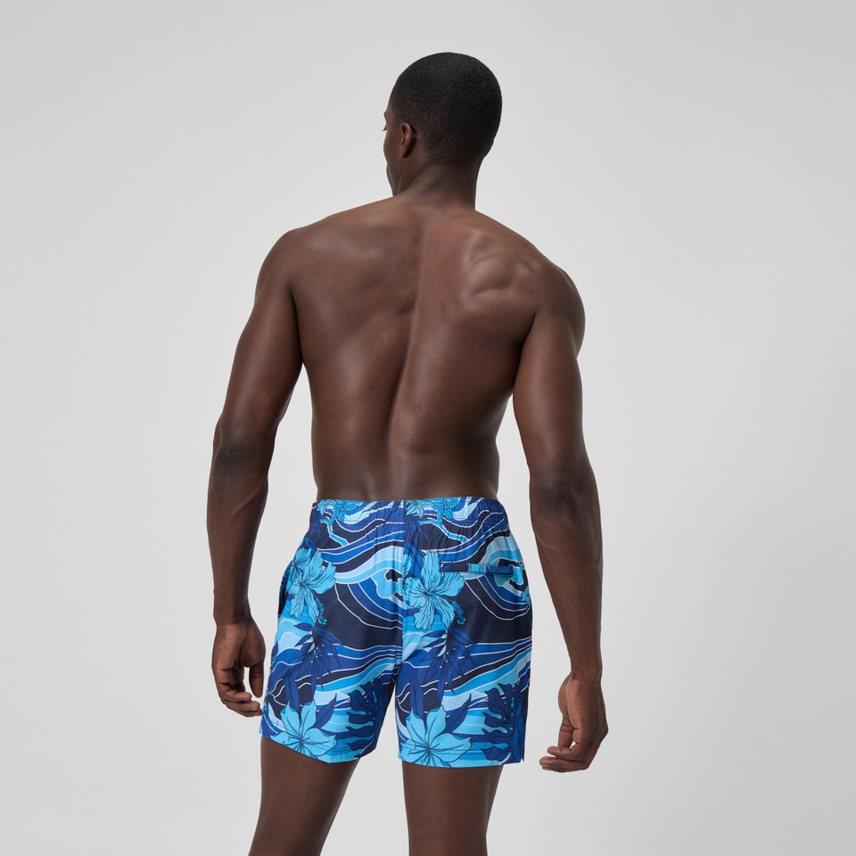Short de bain Redondo Edge imprimé 40 cm, hommes, bleu marine/bleu