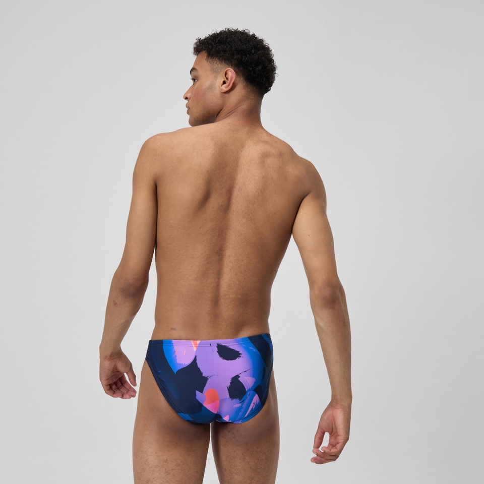 Men's Print Beachstar 2" Brief Blue/Orange
