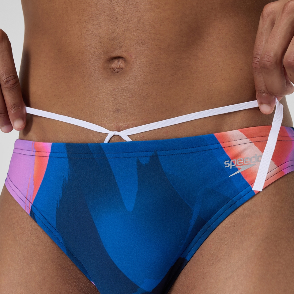 Men's Print Beachstar 2" Brief Blue/Orange