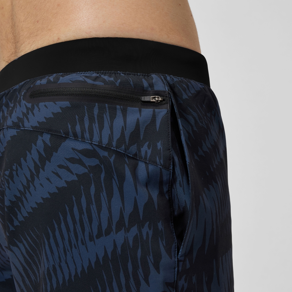 Men's Print Volley 16" Swim Trunks Black/Gray