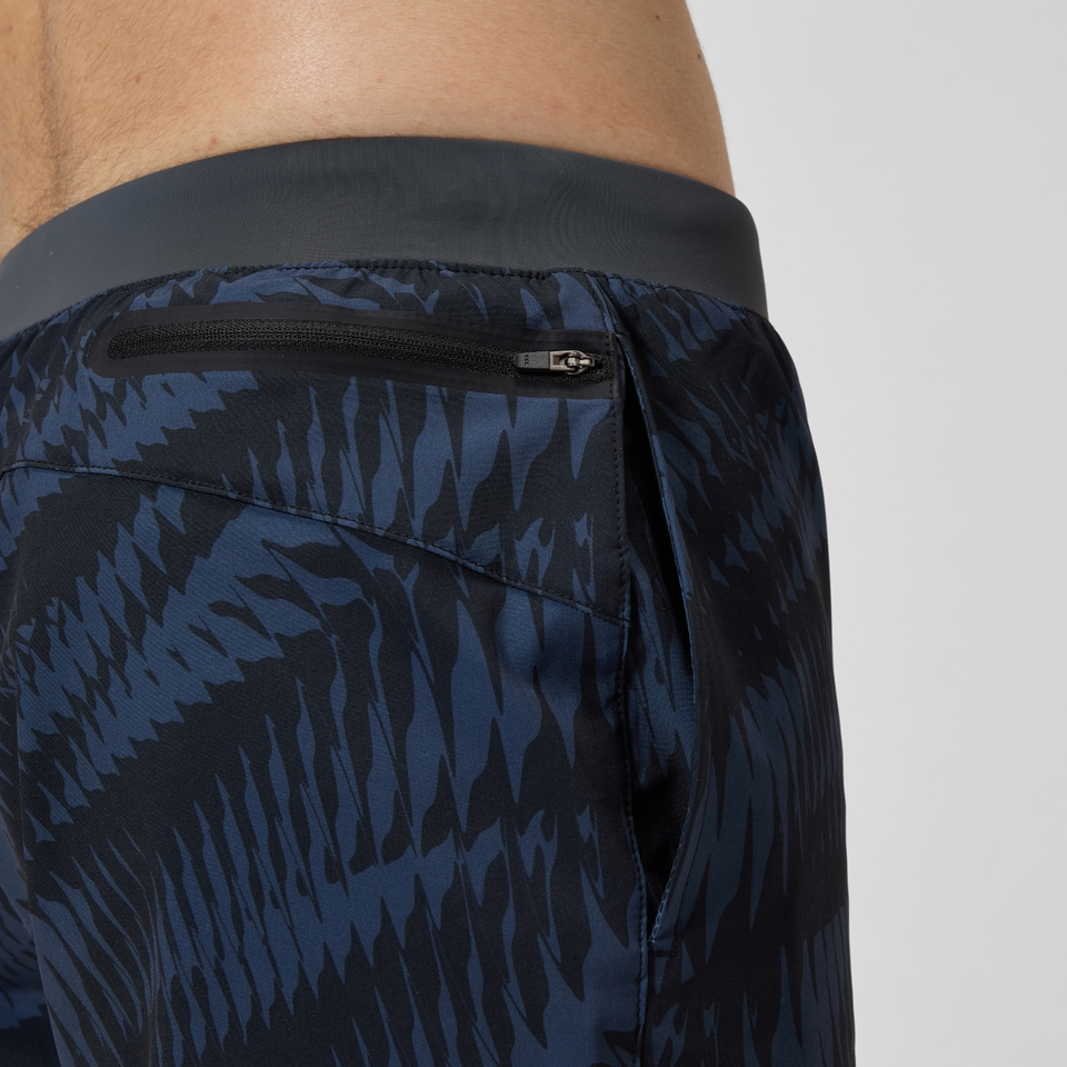 Men's Lookout Printed 16'' Swim Shorts Black/Grey