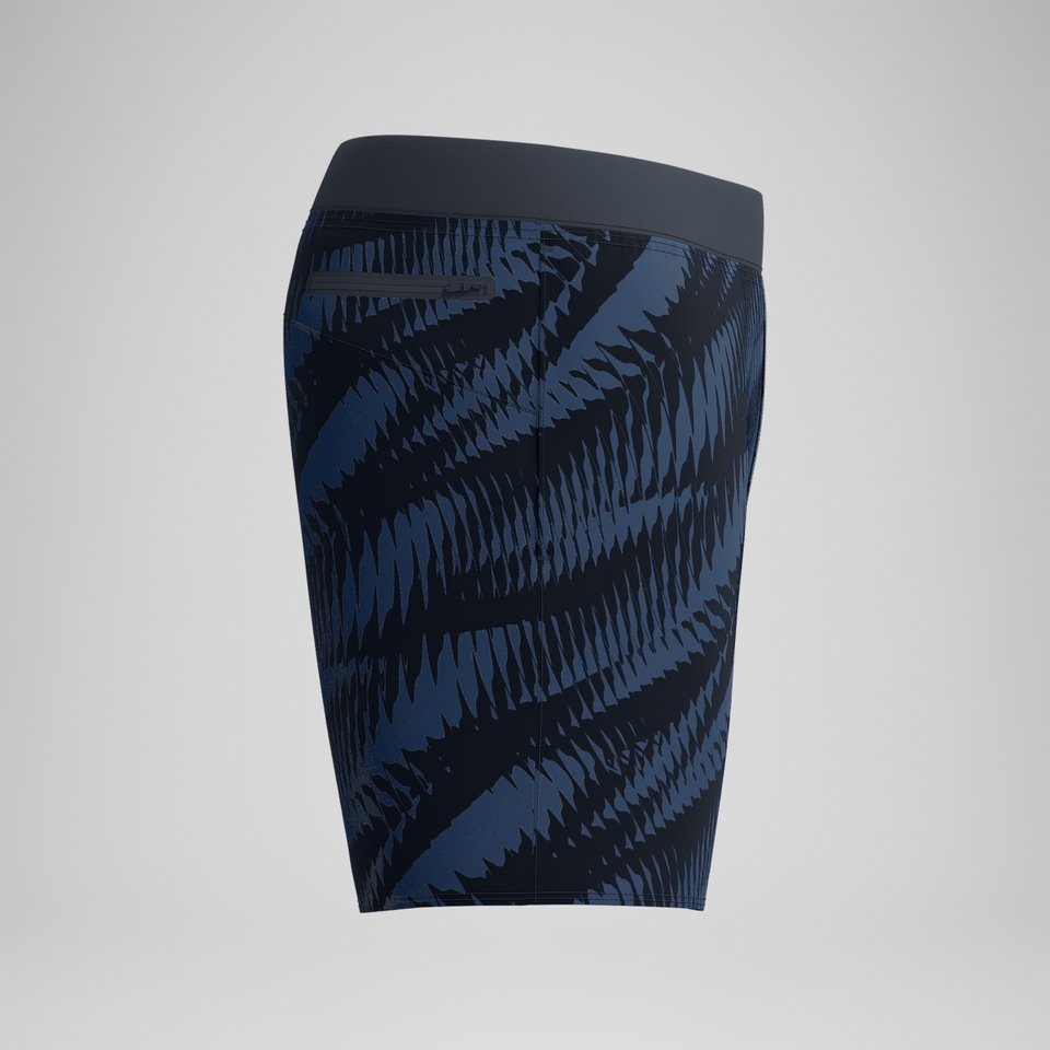 Men's Lookout Printed 16'' Swim Shorts Black/Grey
