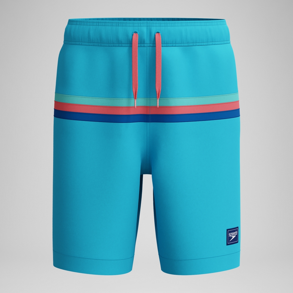 Kid's Colorblock Redondo Volley 15" Swim Trunks Blue