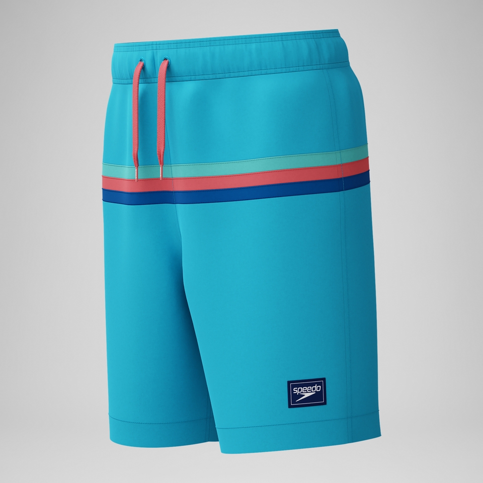 Kid's Colorblock Redondo Volley 15" Swim Trunks Blue