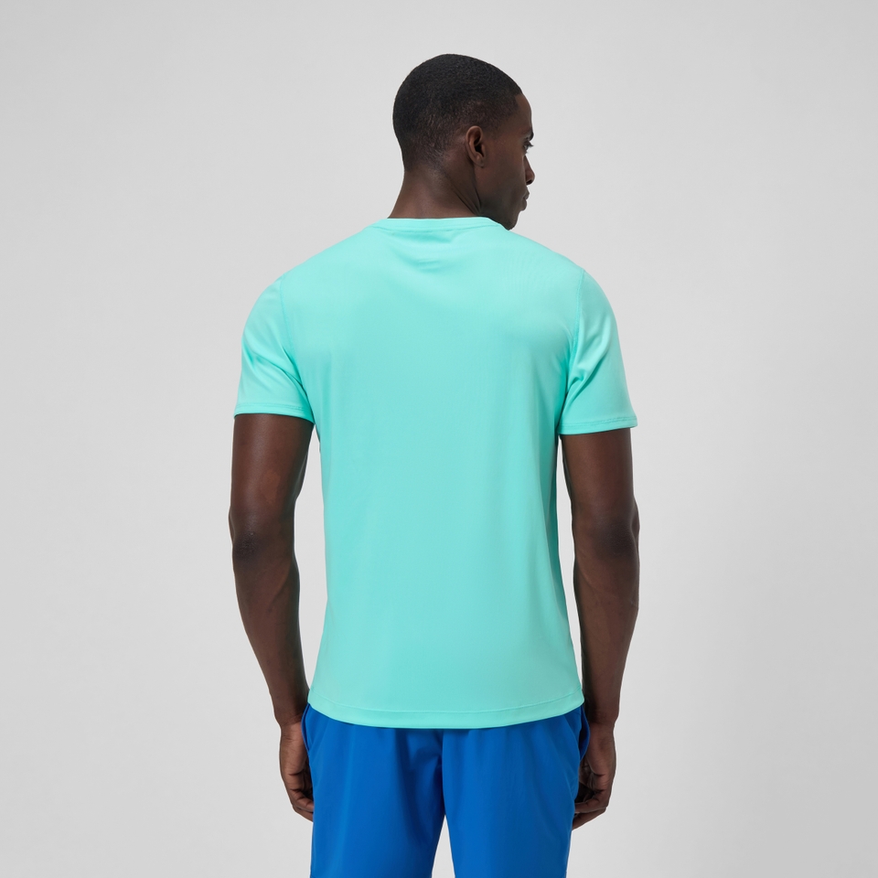 Men's Short Sleeve Swim Shirt Turquoise