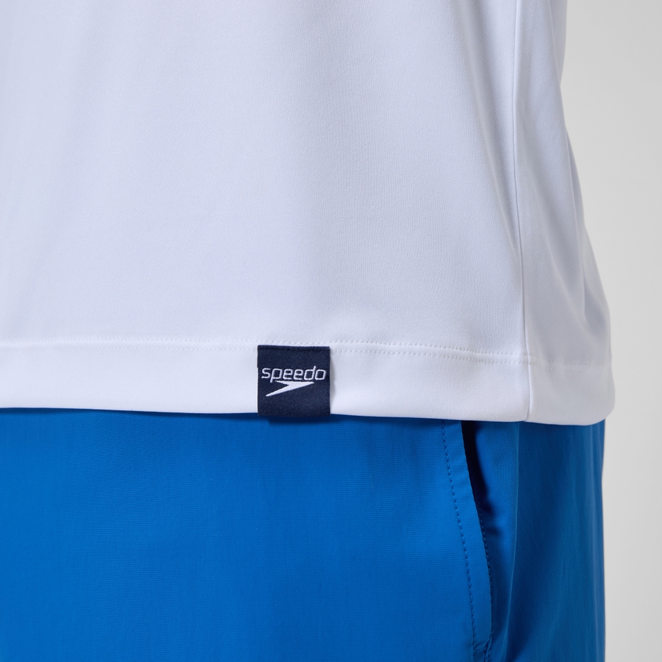Men's Long Sleeve Swim Shirt White