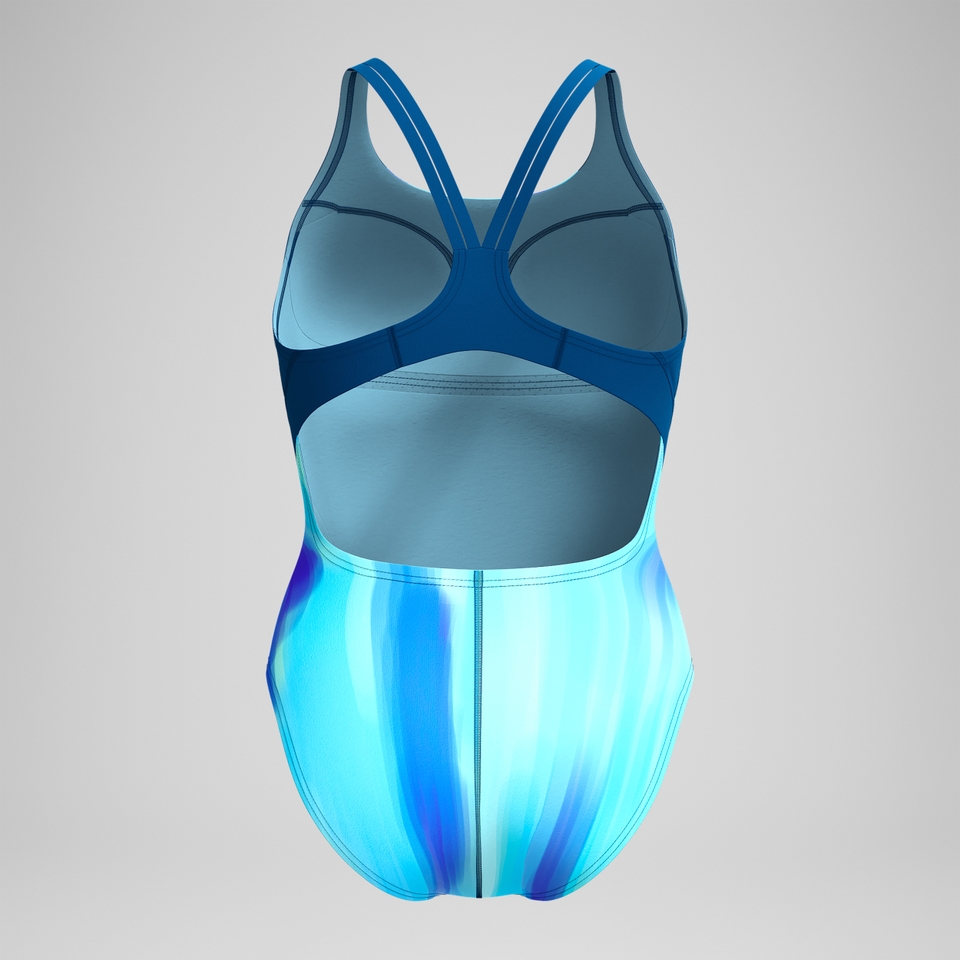 Women's Print Quantum Splice One Piece Blue