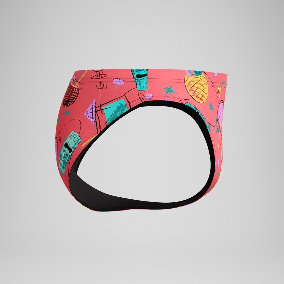Caleçon boxeur ajusté boxeur ajusté Beachstar à motif imprimé 2 po pour hommes, orange
