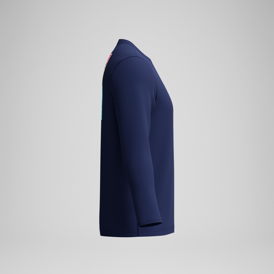 Men's Long Sleeve Swim Shirt Navy