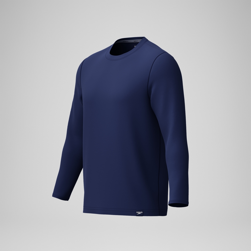 Men's Long Sleeve Swim Shirt Navy