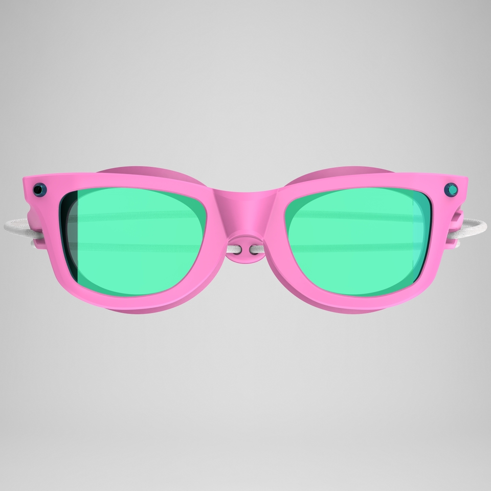 Junior Sunny G Seasider Mirror Gogggles Pink/Green