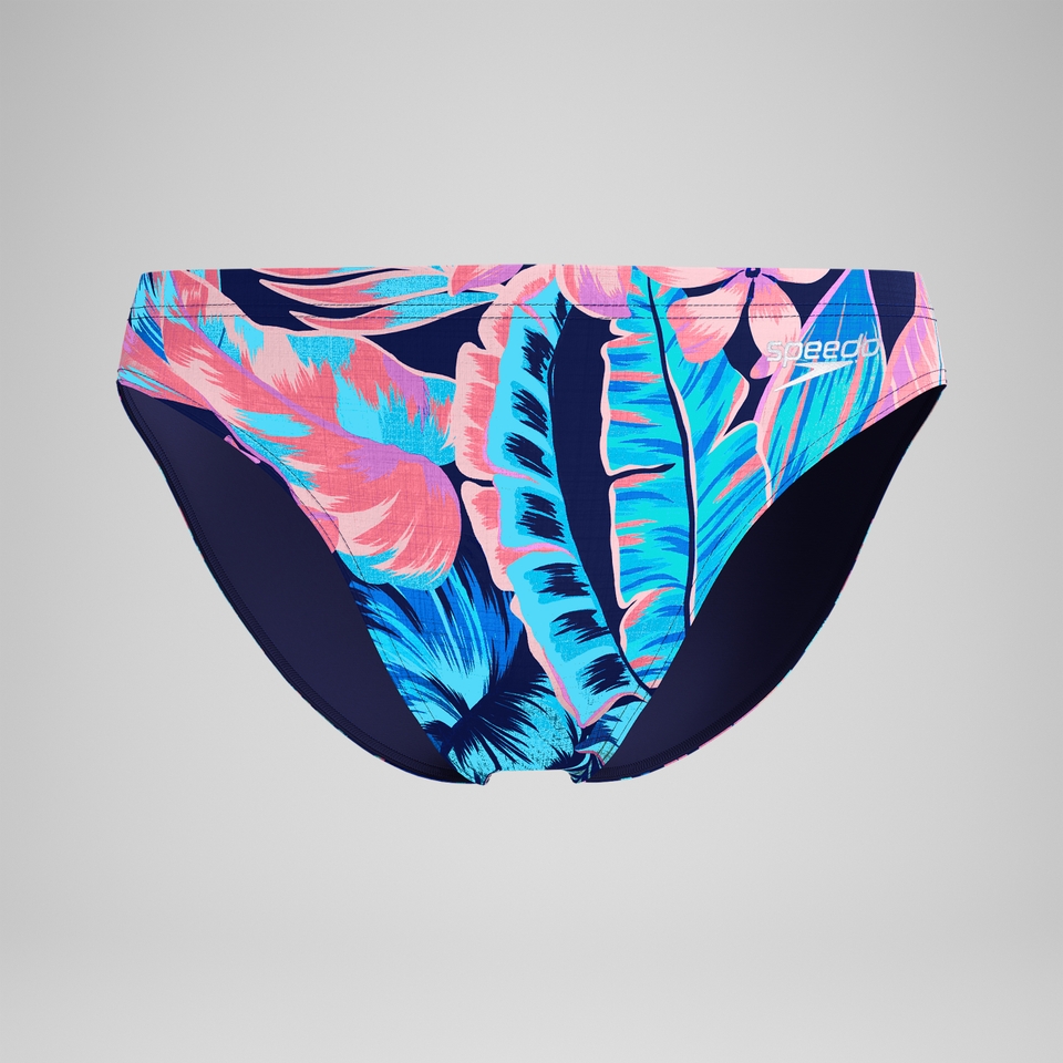 Beachstar Badehose 5 cm Blau/Pink für Herren