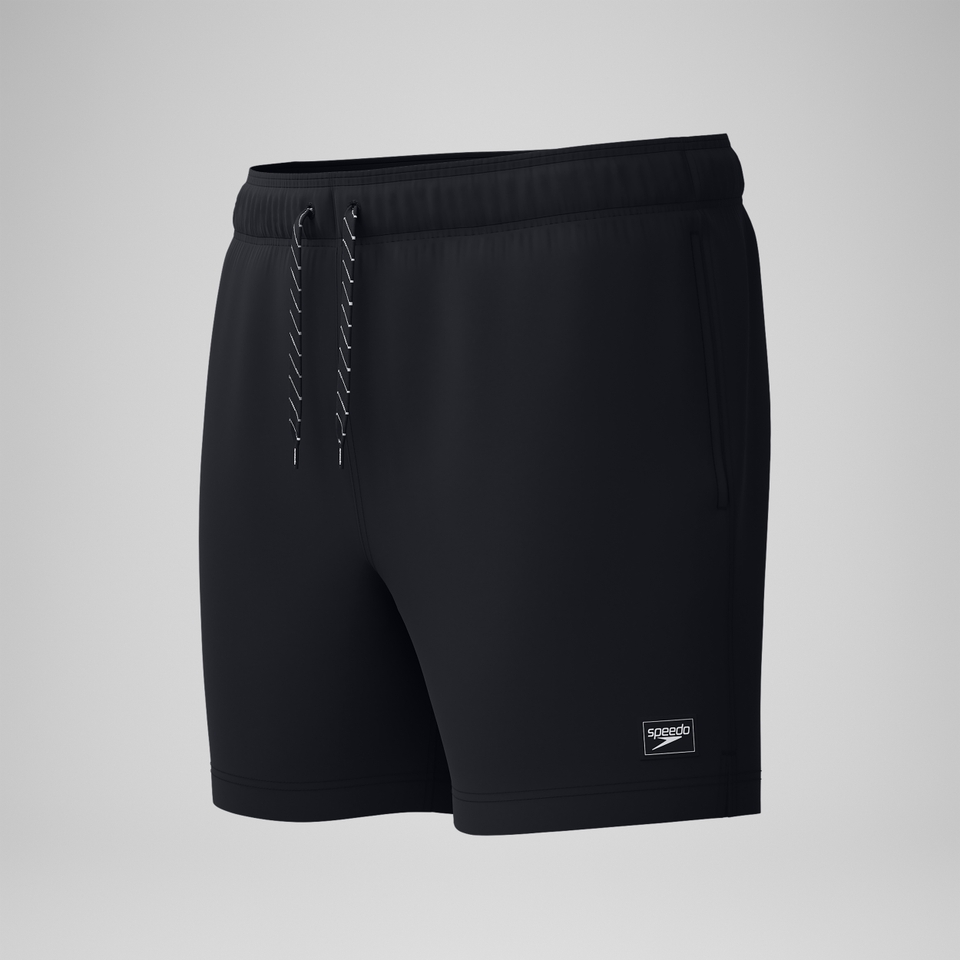 Redondo Edge Einfarbige Badeshorts 40 cm Schwarz für Herren