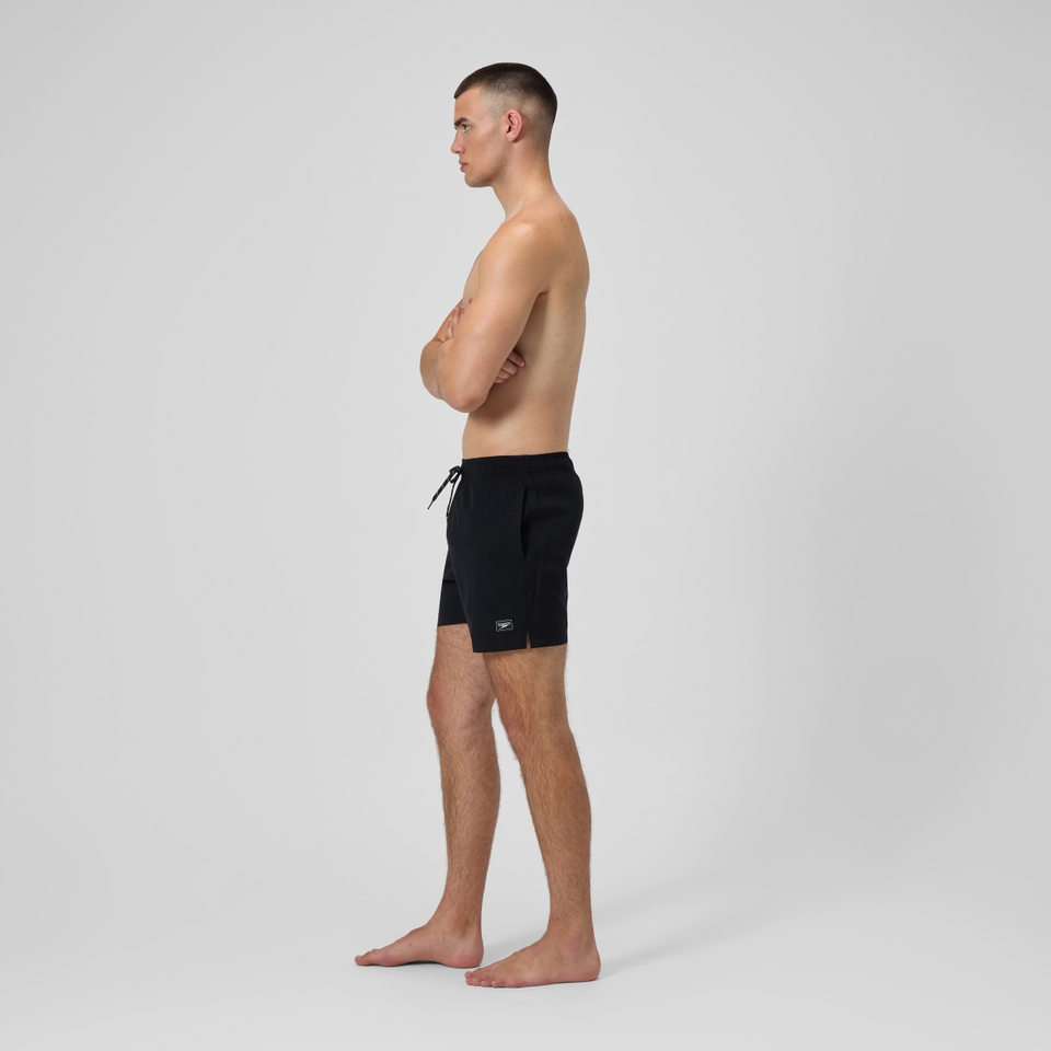 Redondo Edge Einfarbige Badeshorts 40 cm Schwarz für Herren