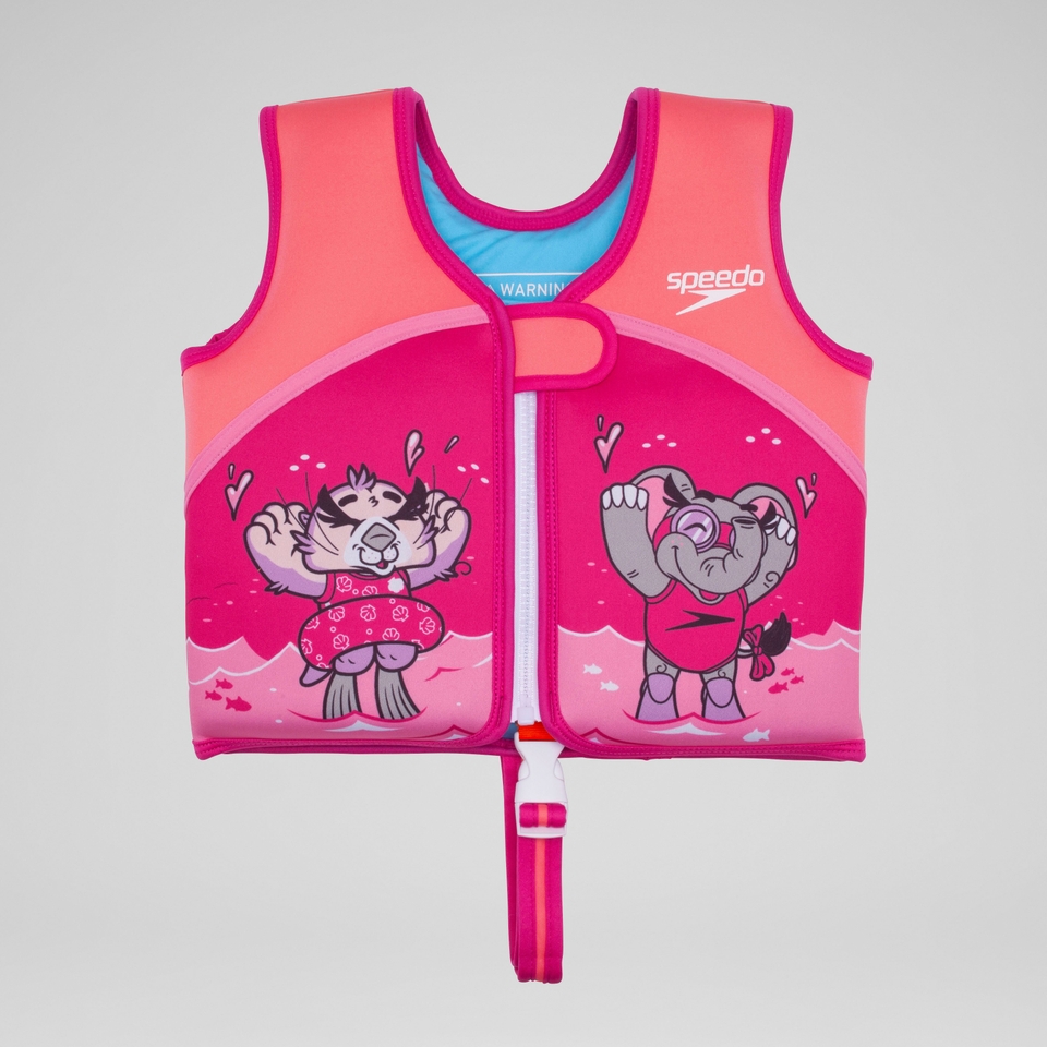 Infant Printed Swim Vest Orange