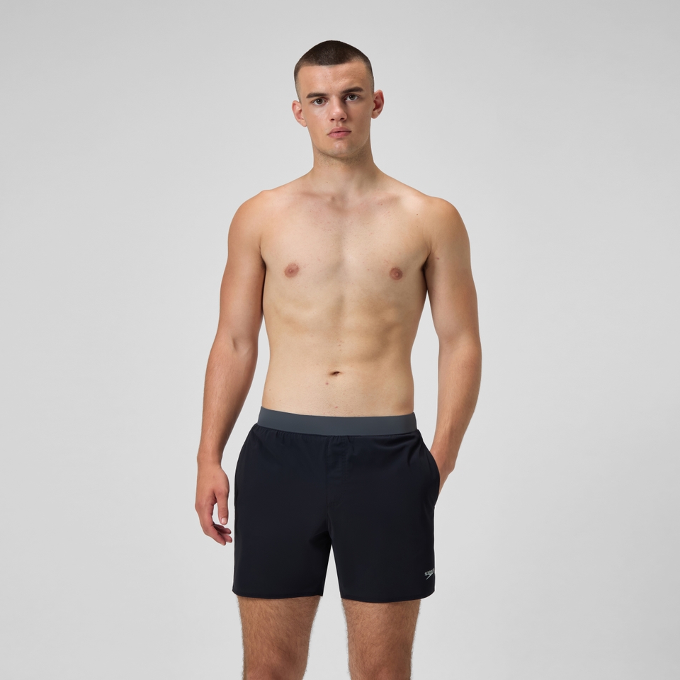 Men's Lookout Solid 16'' Swim Shorts Black